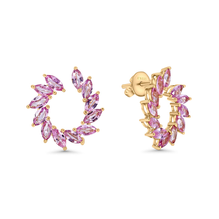 Floral Pink Earrings