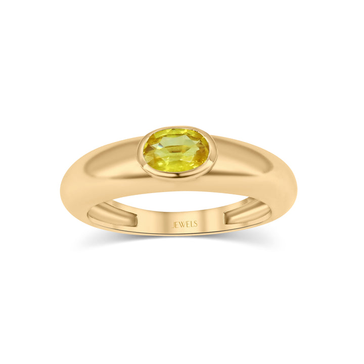 Golden Glimmer Ring (Yellow Sapphire)