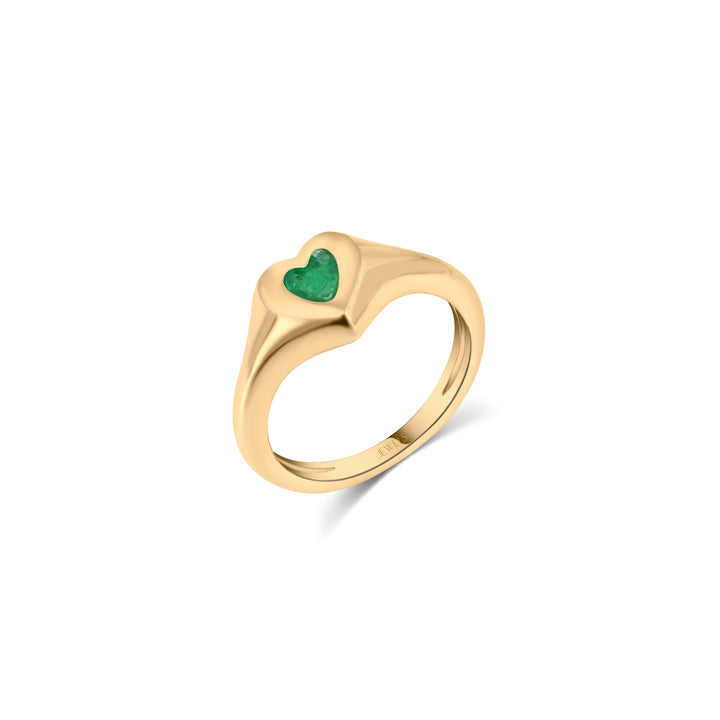 Emerald Heart Ring