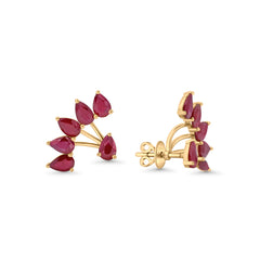 Ruby Firestorm Earring