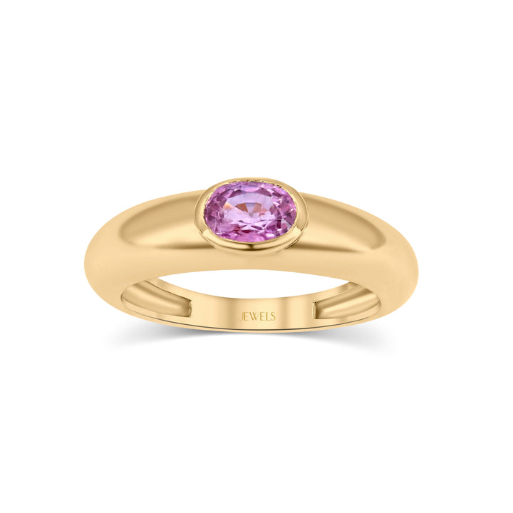 Cherry Blossom Ring (Pink Sapphire, 18K Gold)