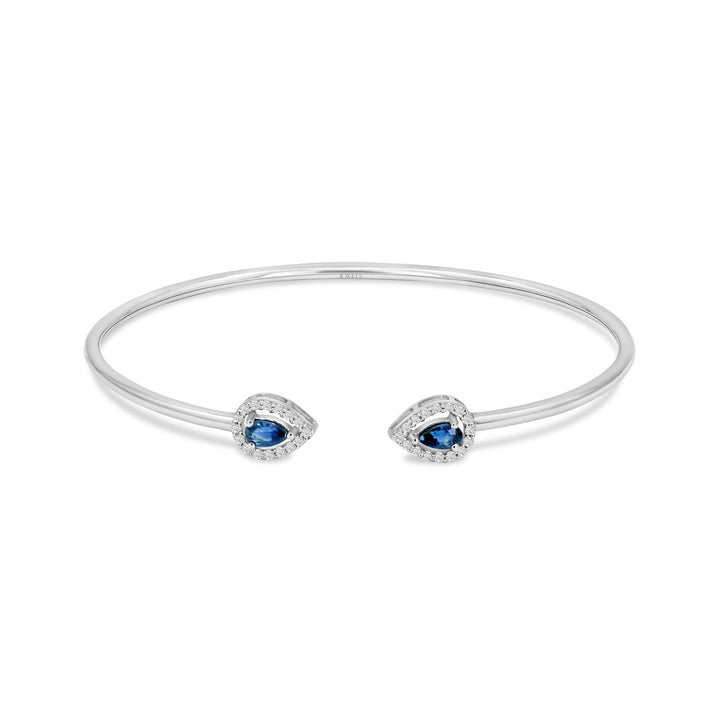 Simply Sapphire Cuff Bangle