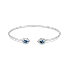 Simply Sapphire Cuff Bangle