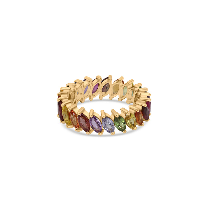 Rainbow Marquise Ring