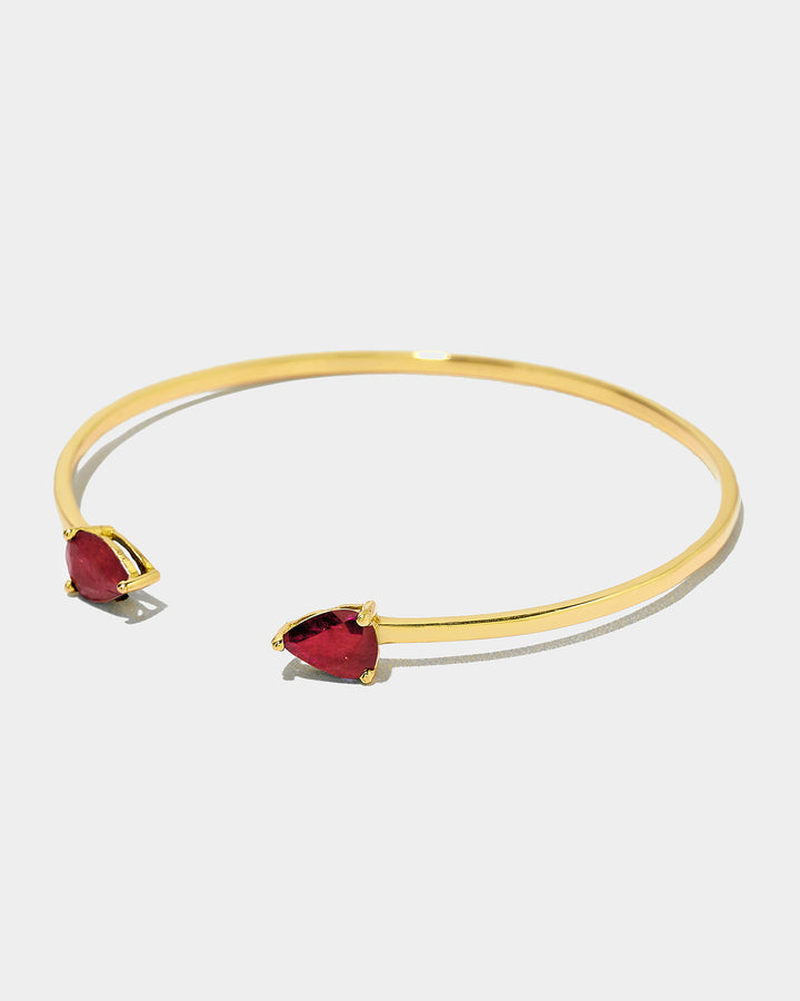 Ruby Pear Bracelet