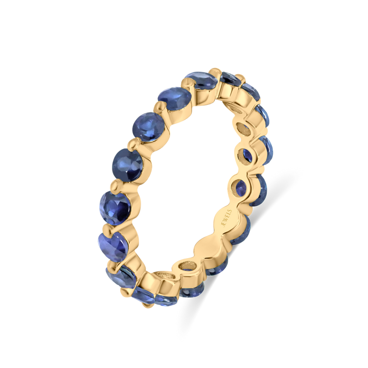 Celestial Single Prong Sapphire Eternity Ring