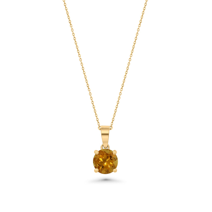 Golden Glow Citrine Pendant