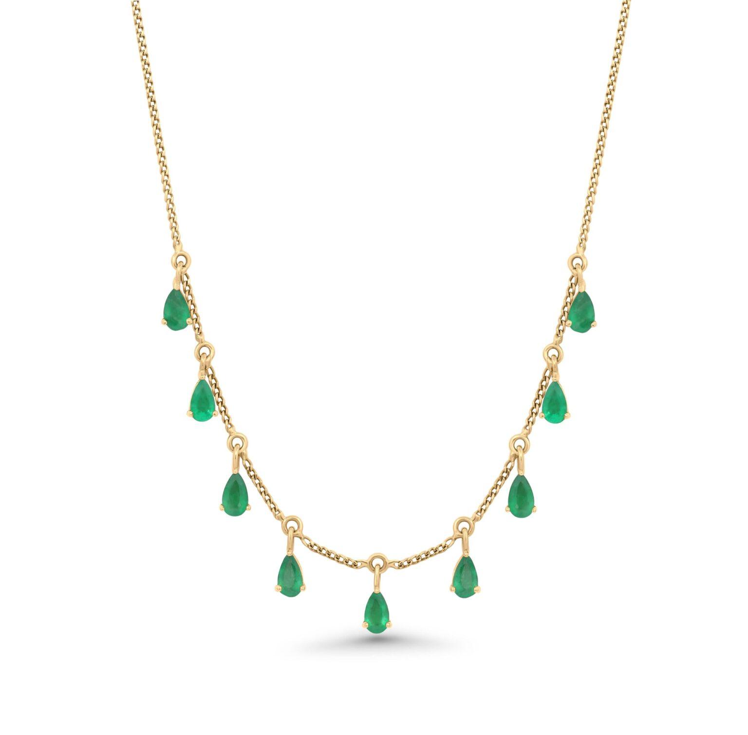 Nature's Embrace Emerald Necklace