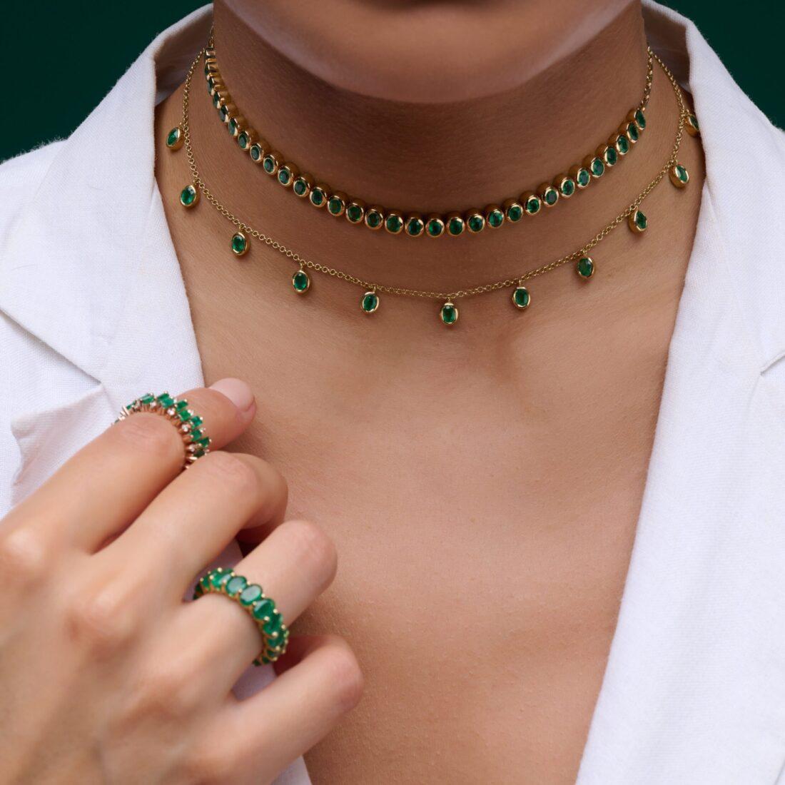 ⁦Green Gala Necklace⁩ - الصورة ⁦3⁩