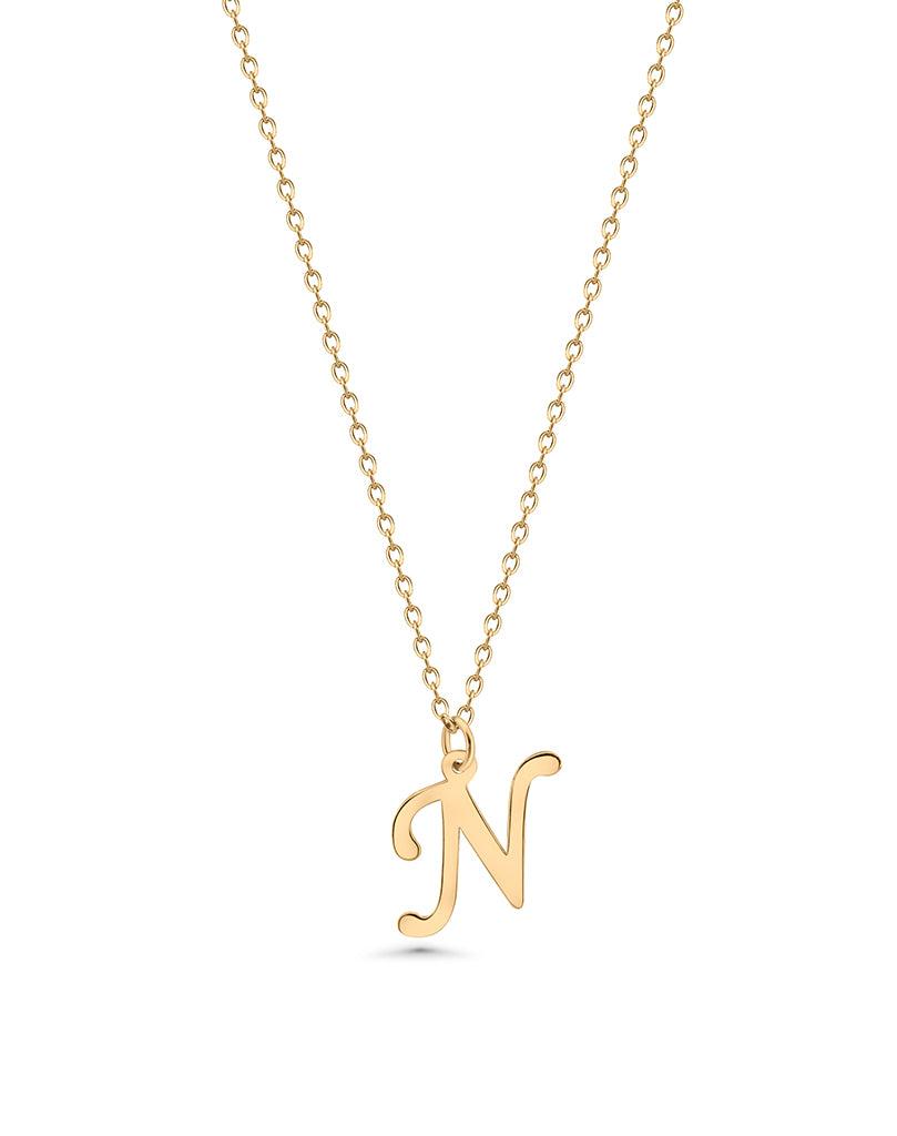 “N” Initial Necklace