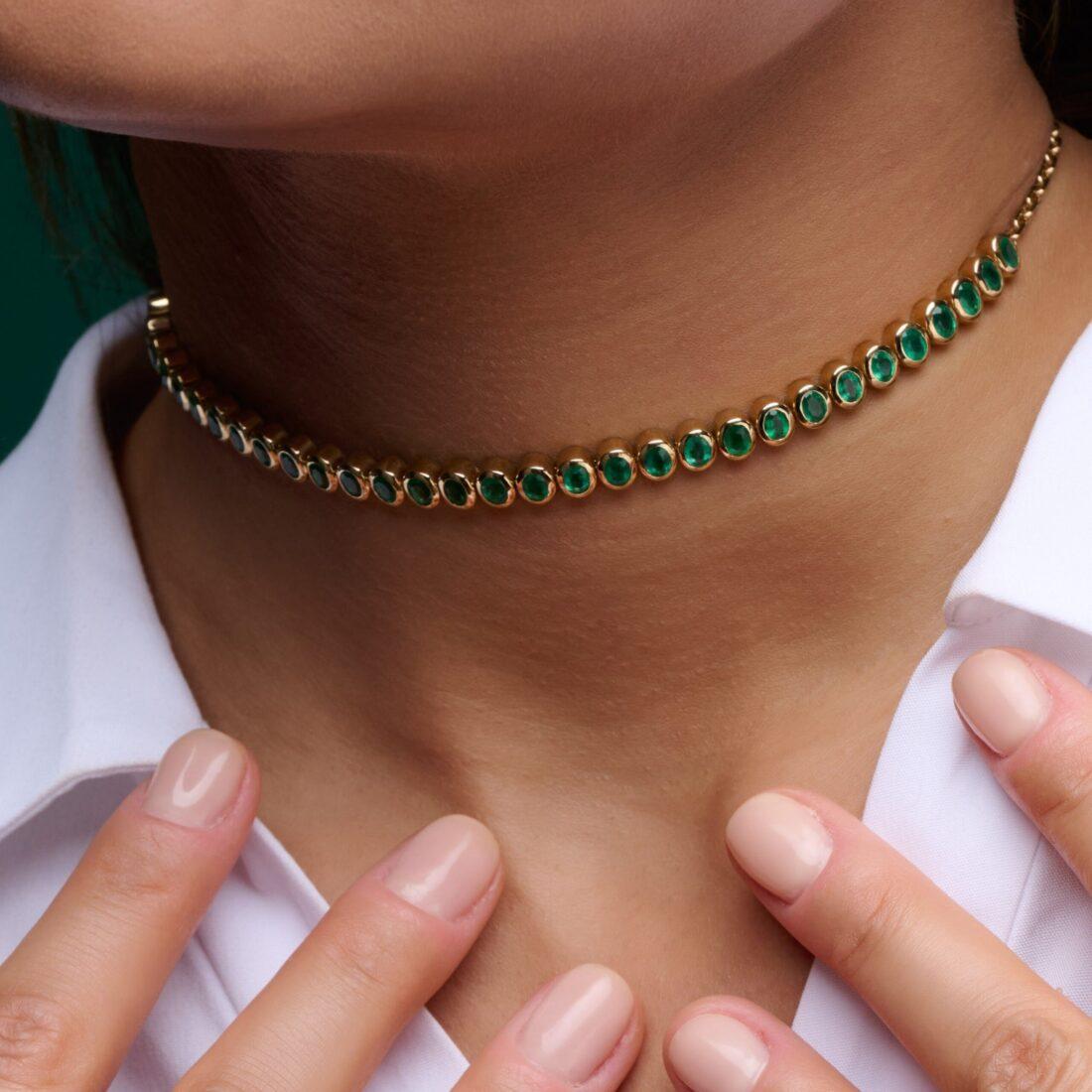 ⁦Green Gala Necklace⁩ - الصورة ⁦2⁩