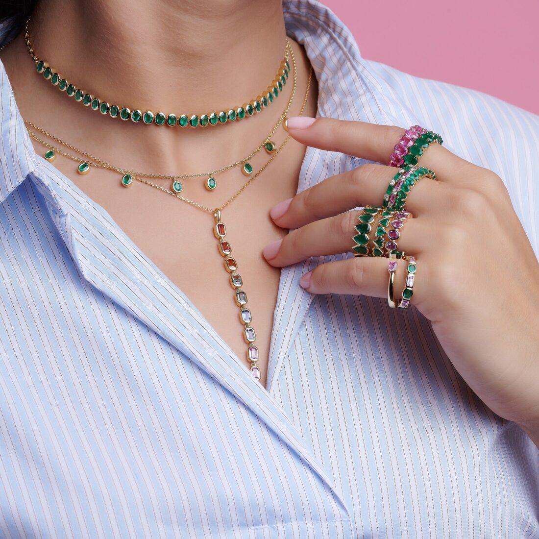 ⁦Green Gala Necklace⁩ - الصورة ⁦4⁩