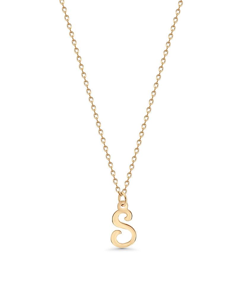 “S” Initial Necklace