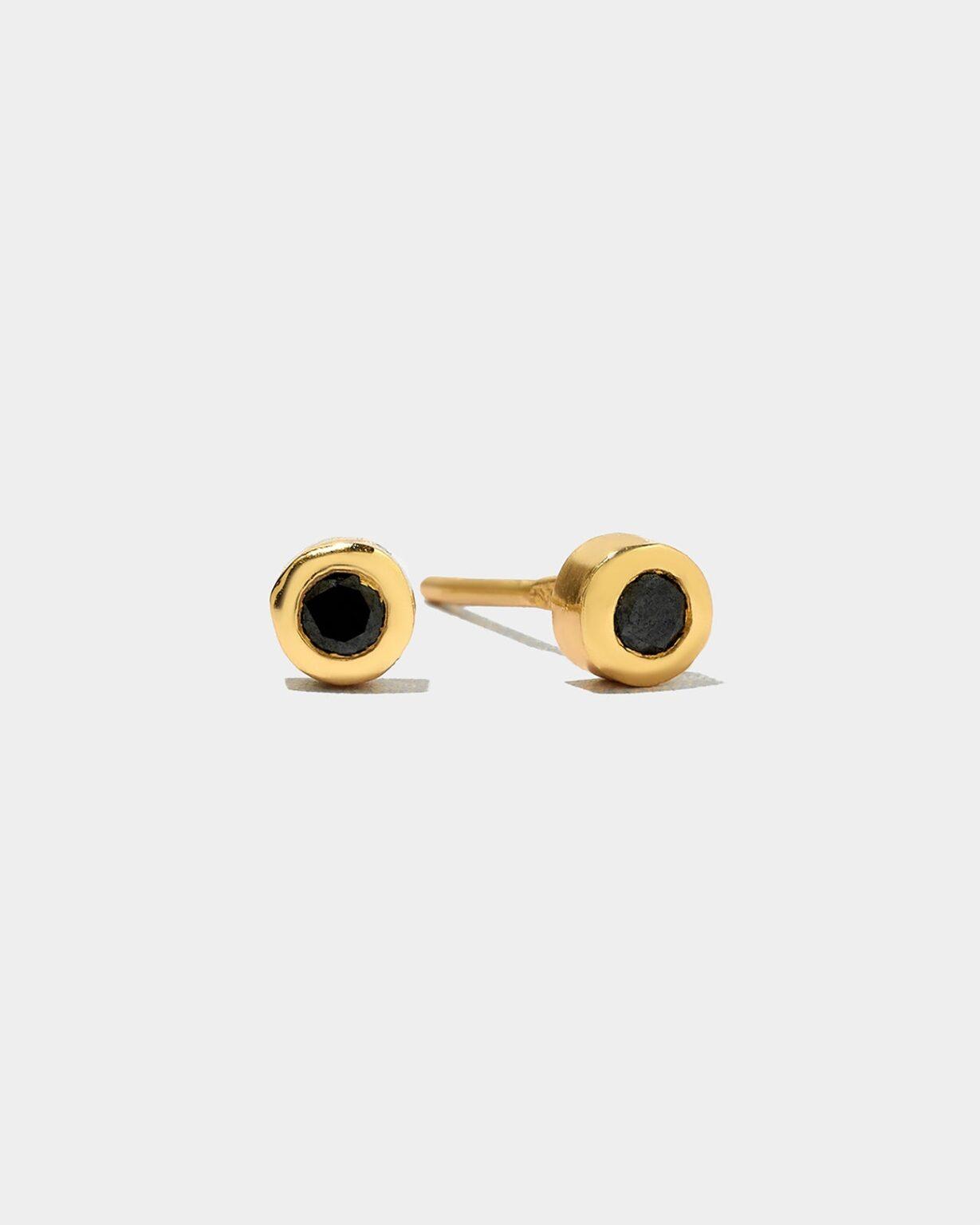 Black Diamond Stud Earrings