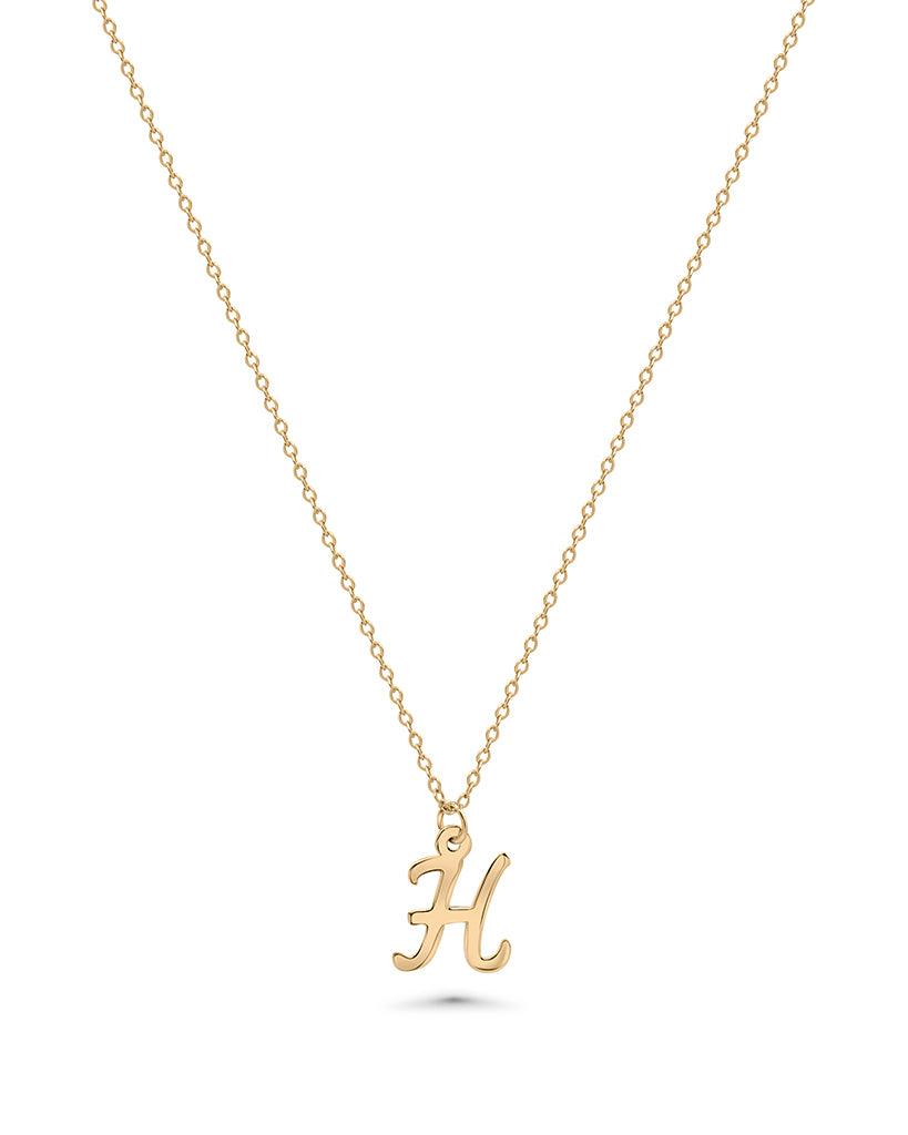 “H” Initial Necklace