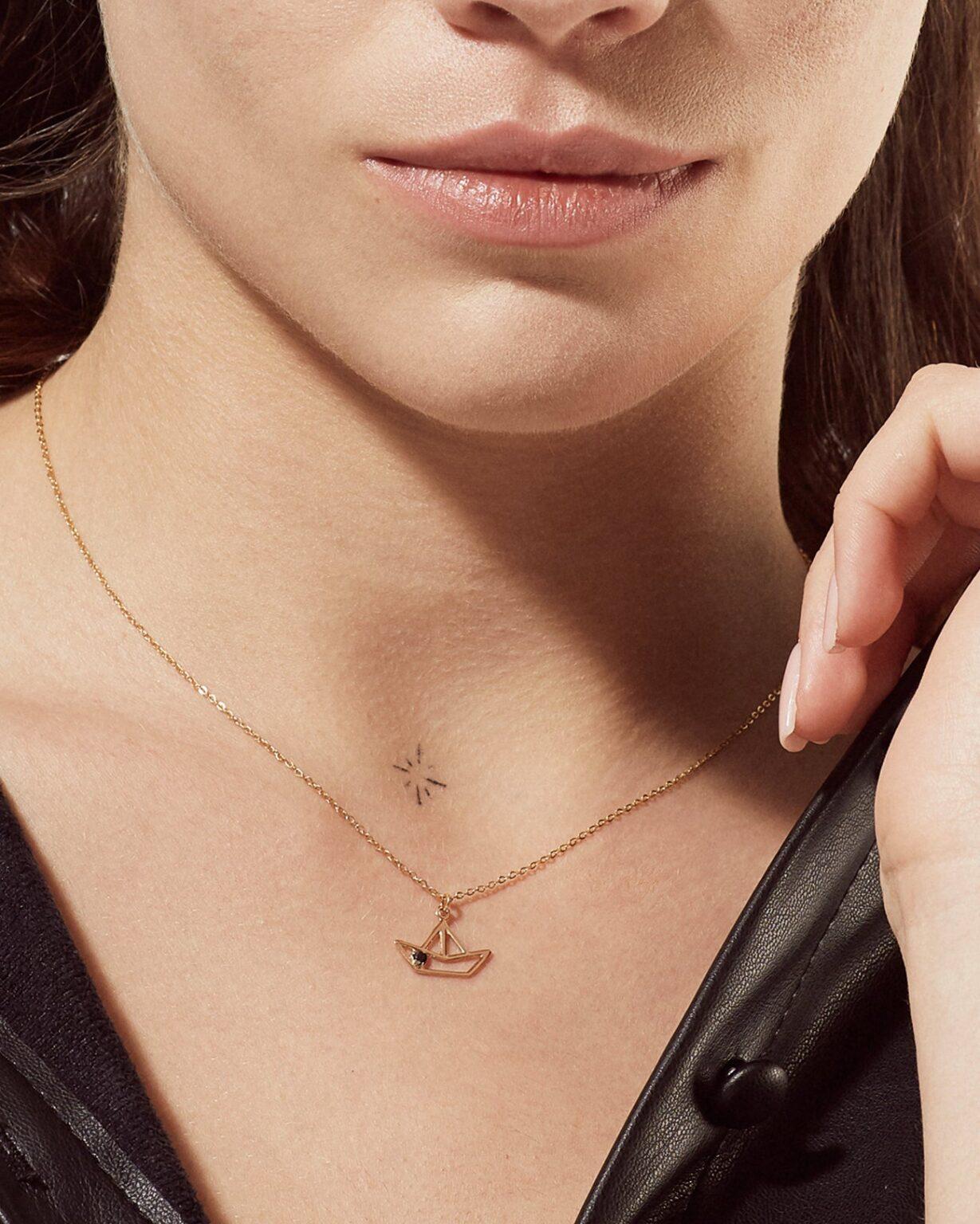 Boat Minimal Necklace - Image 4
