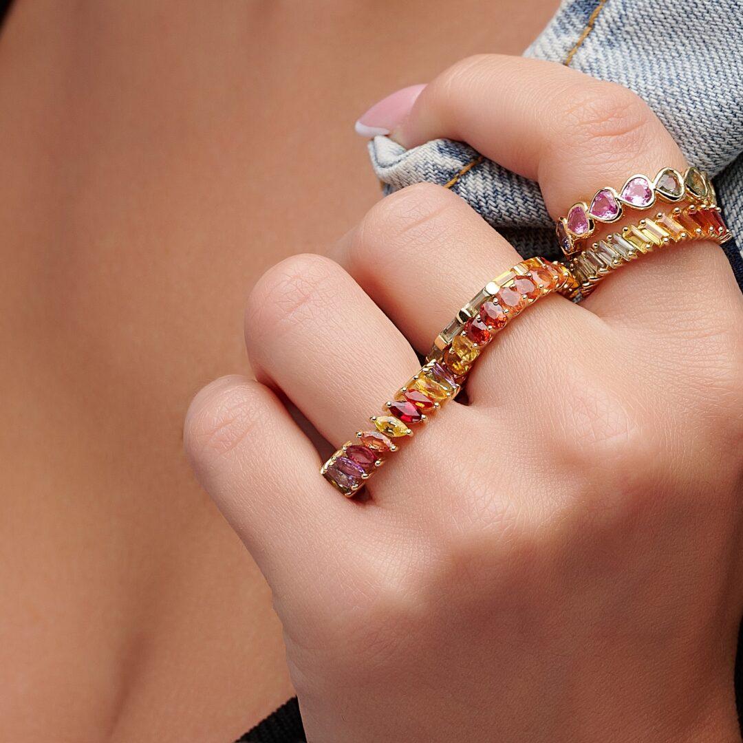 Rainbow Marquise Ring - Image 2
