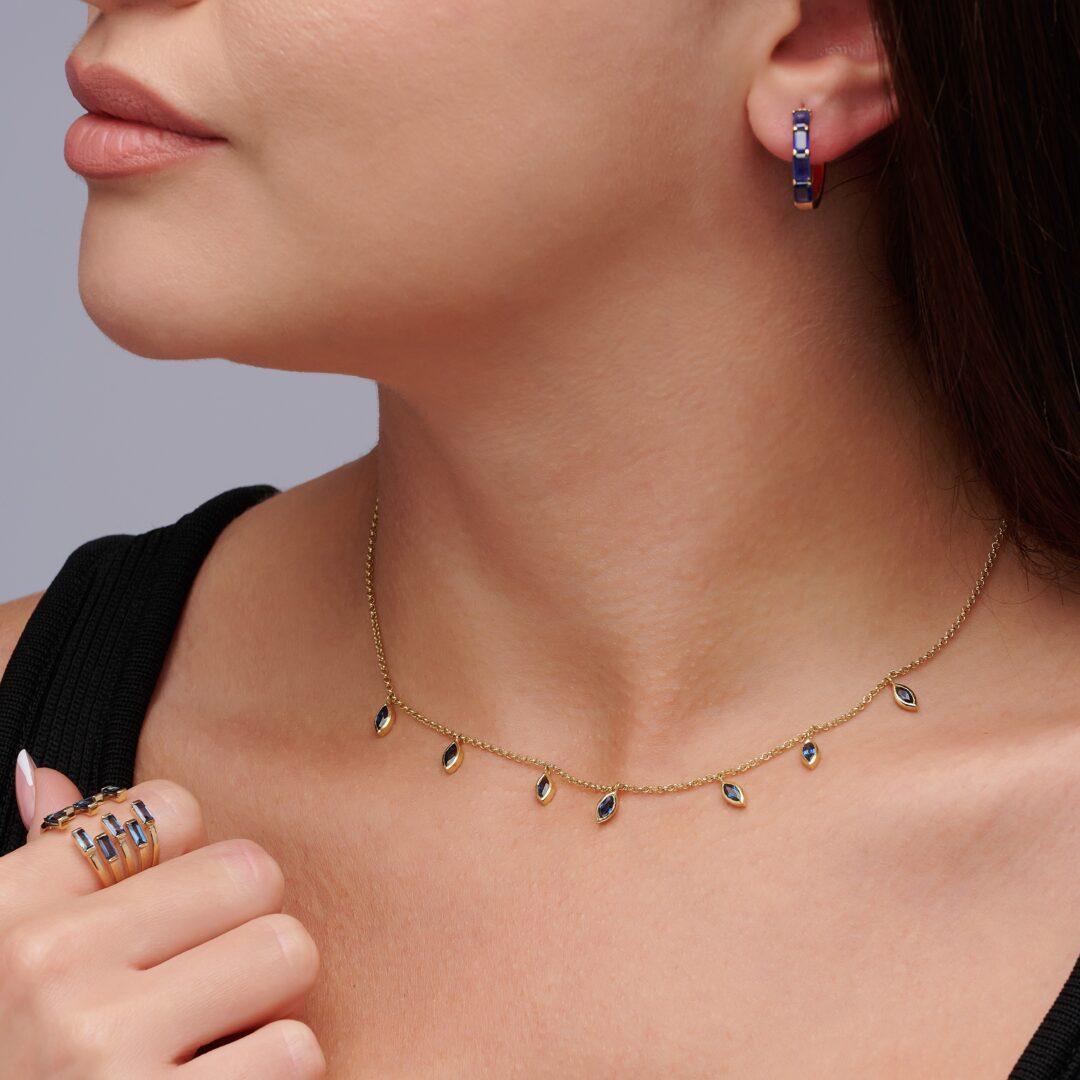 Sapphire Dreams Earrings - Image 3