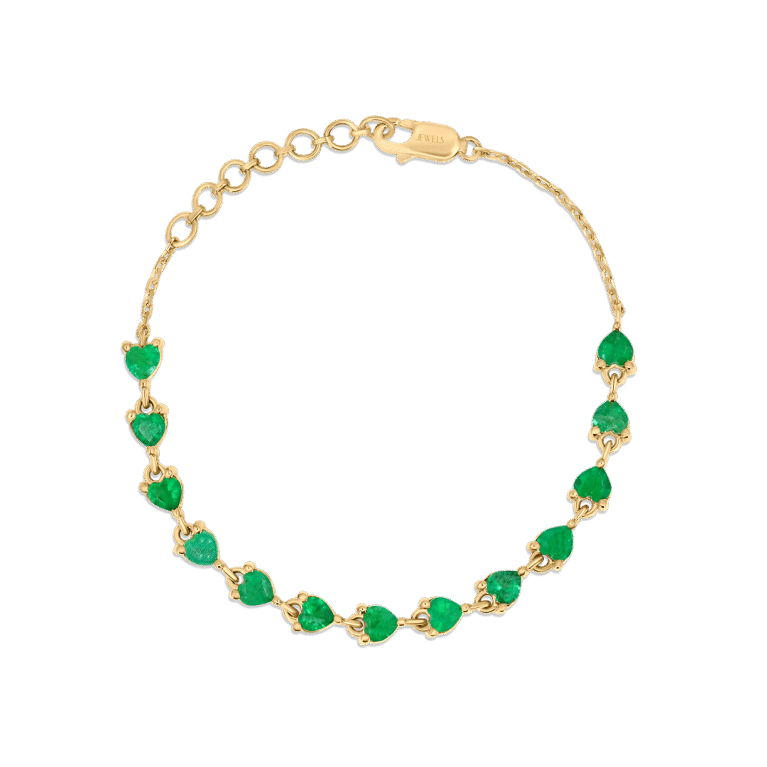 Cupid's Emerald Bracelet