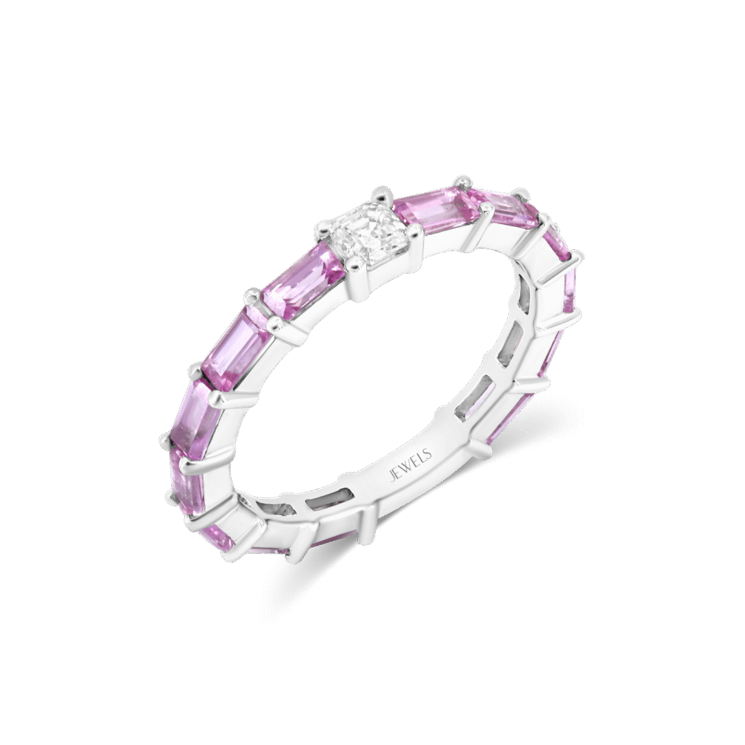 Lavender Glow Eternity Ring