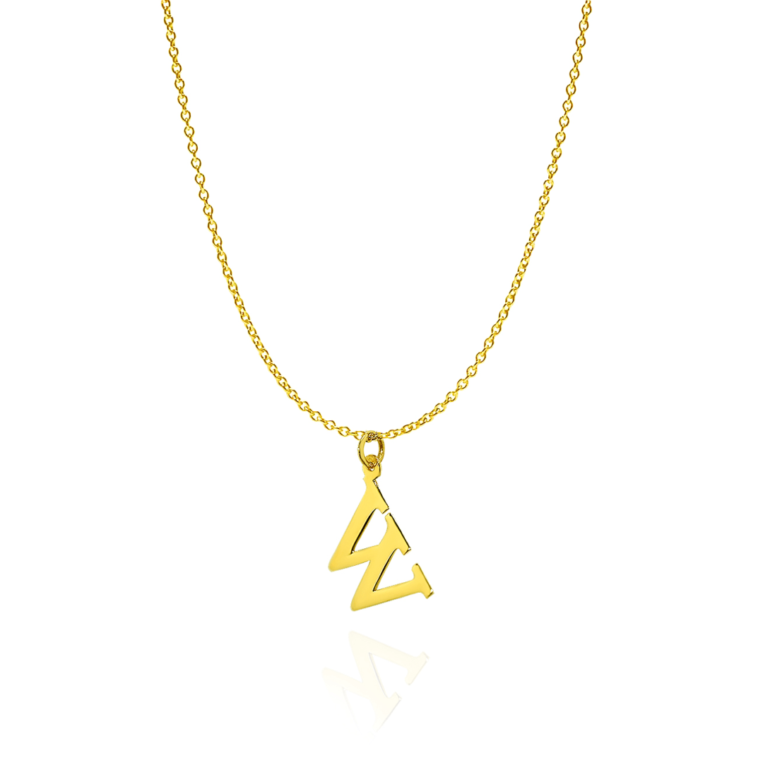 Letter W Initial Necklace