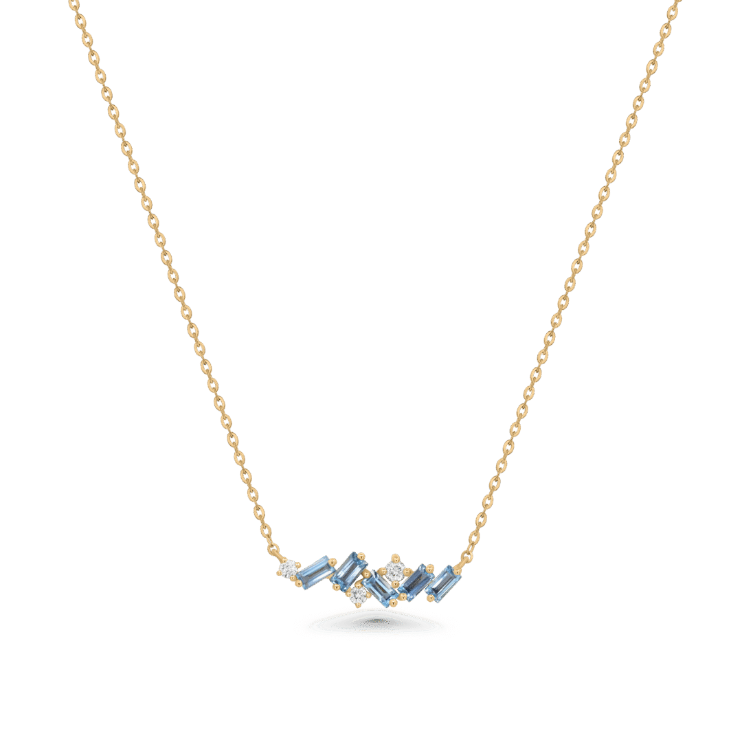 Azure Spark Necklace