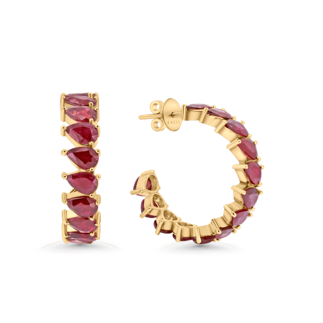 Ruby Royalty Earrings
