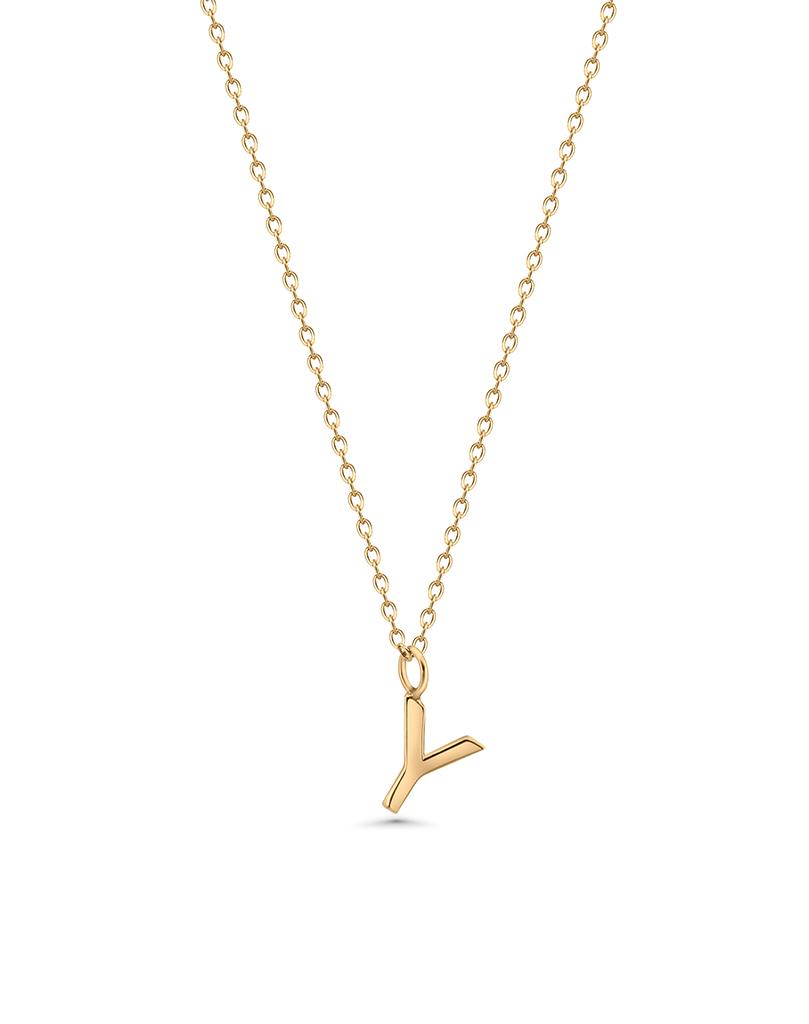 Y Initial Necklace