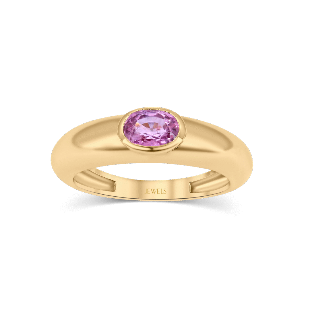 Cherry Blossom Ring (Pink Sapphire, 18K Gold)