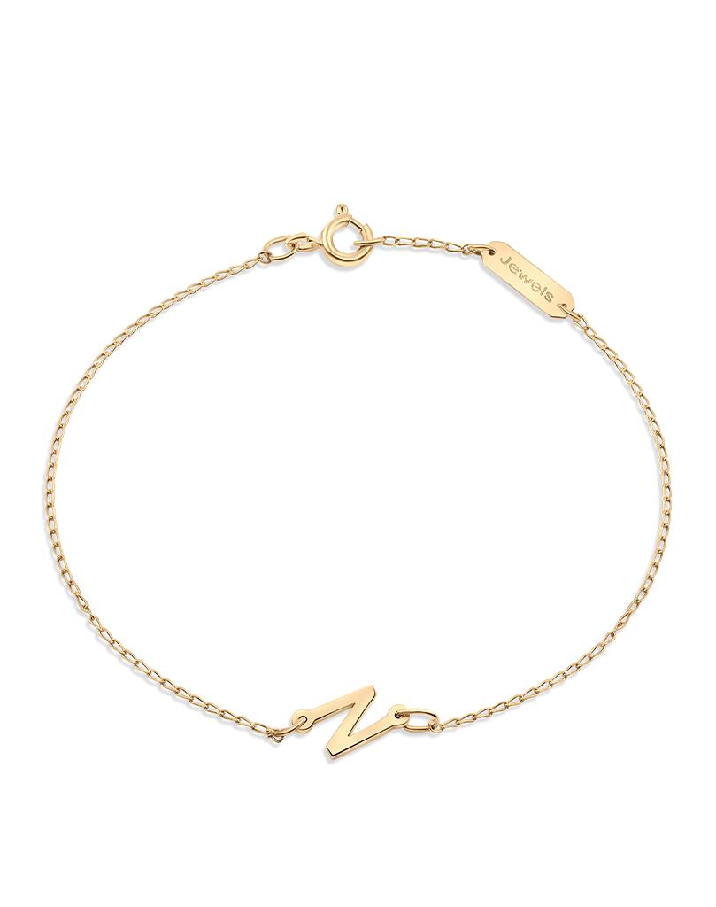 N Initial Bracelet