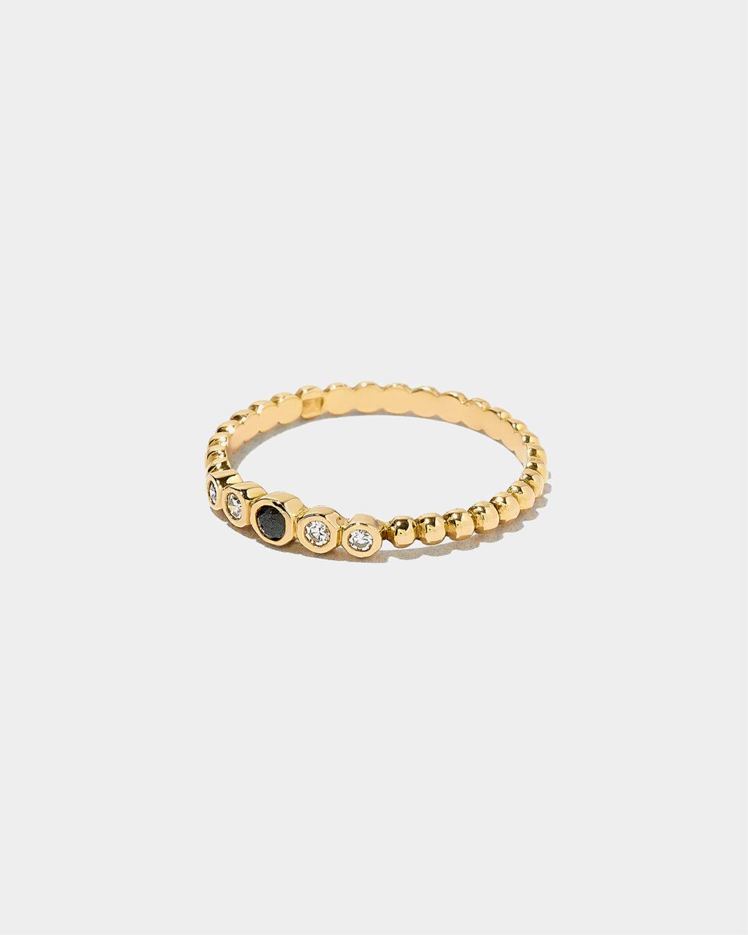 Cassiopeia Ring White & Black Diamond - Image 2
