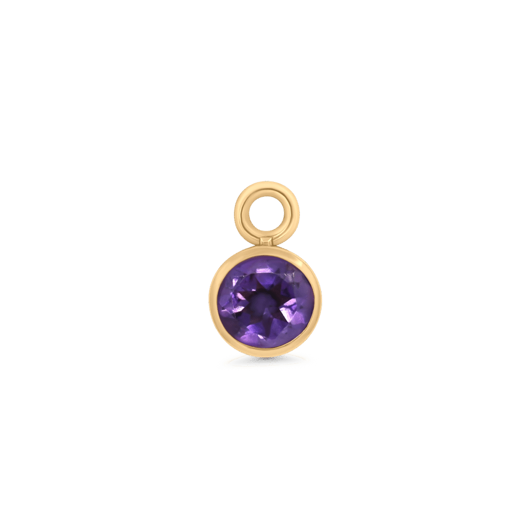 Orbit Amethyst Charm