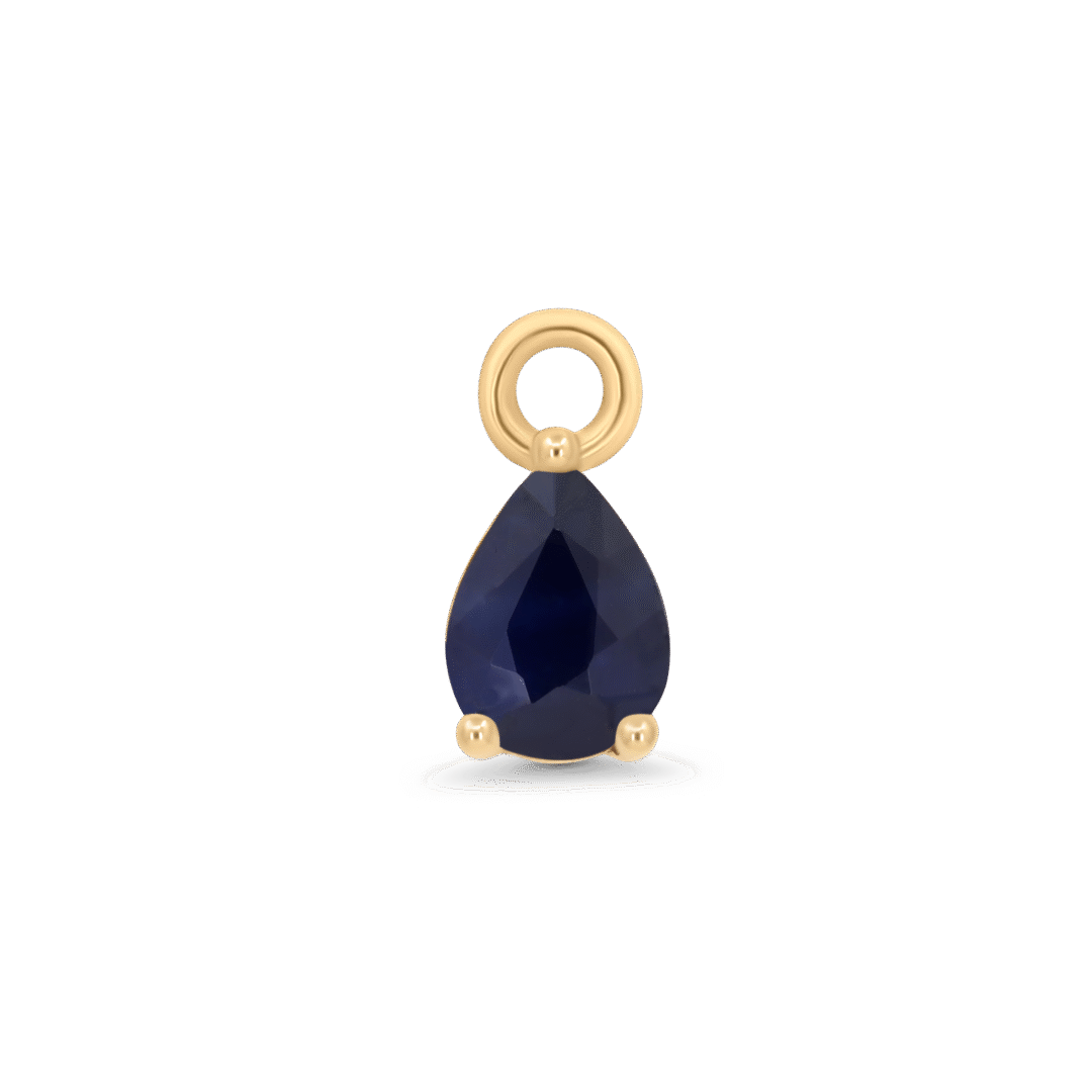 Saphhire Drop Charm