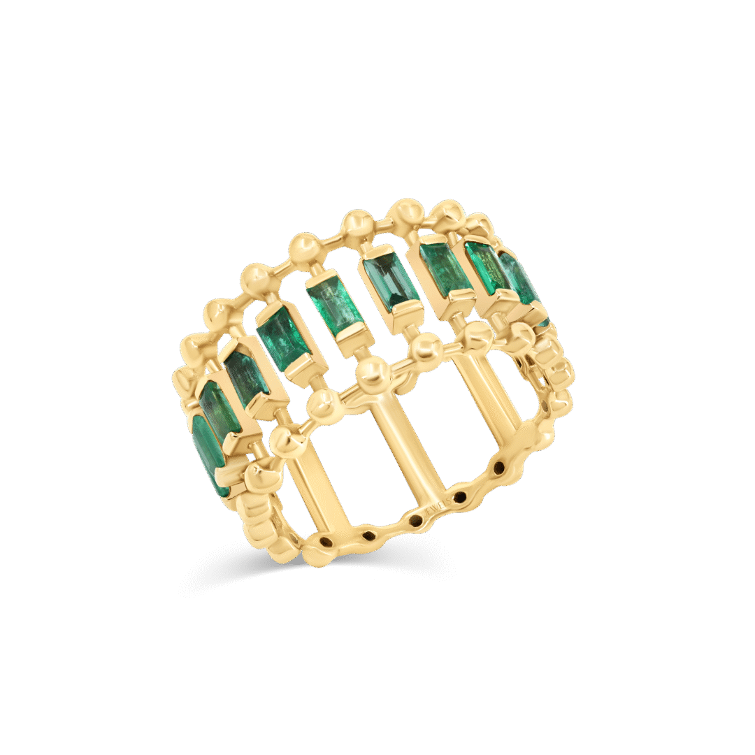 Emerald Cage Ring