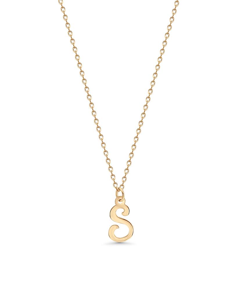 S Initial Necklace
