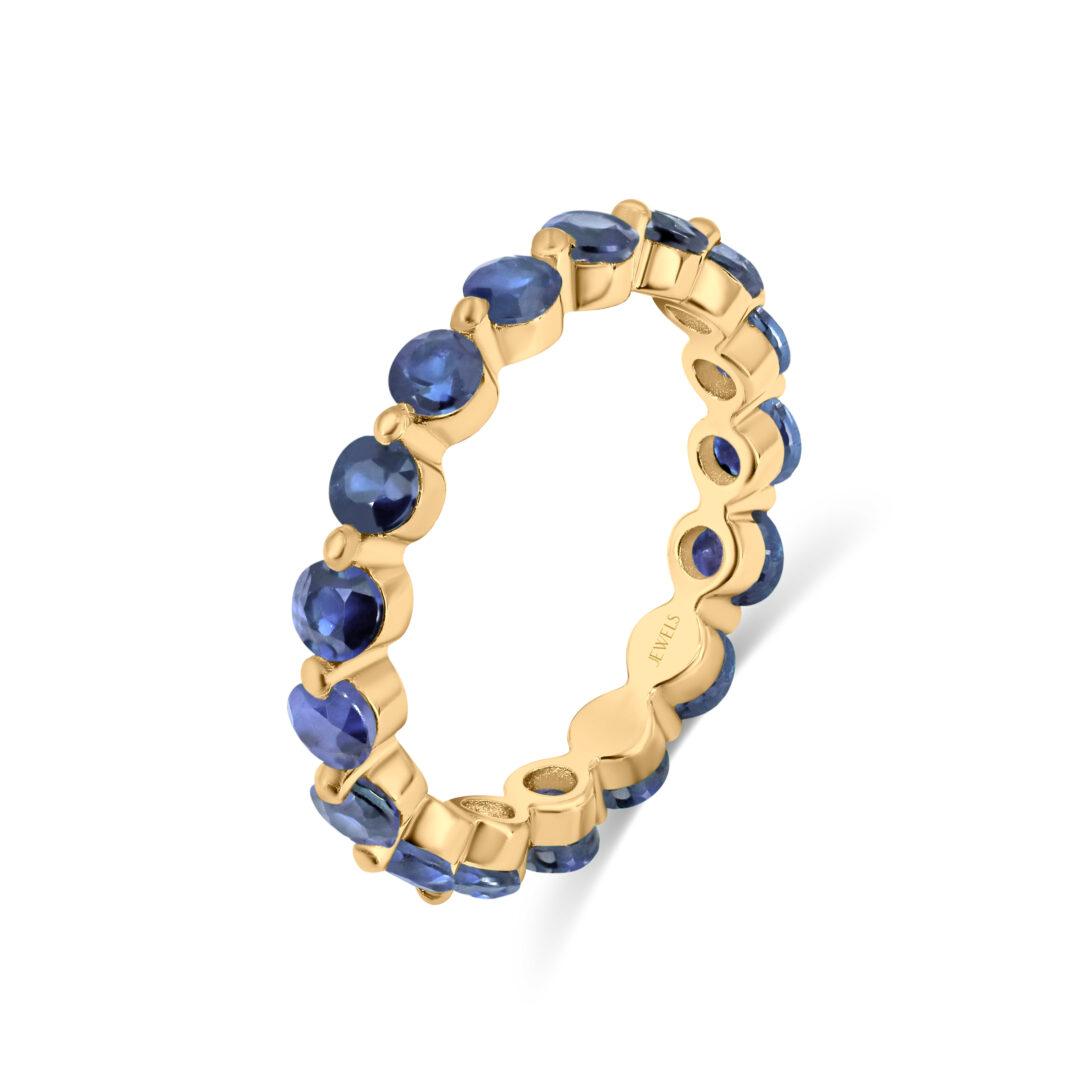 Celestial Single Prong Sapphire Eternity Ring