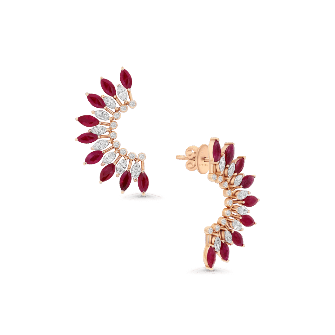 Ruby Radiance Earrings