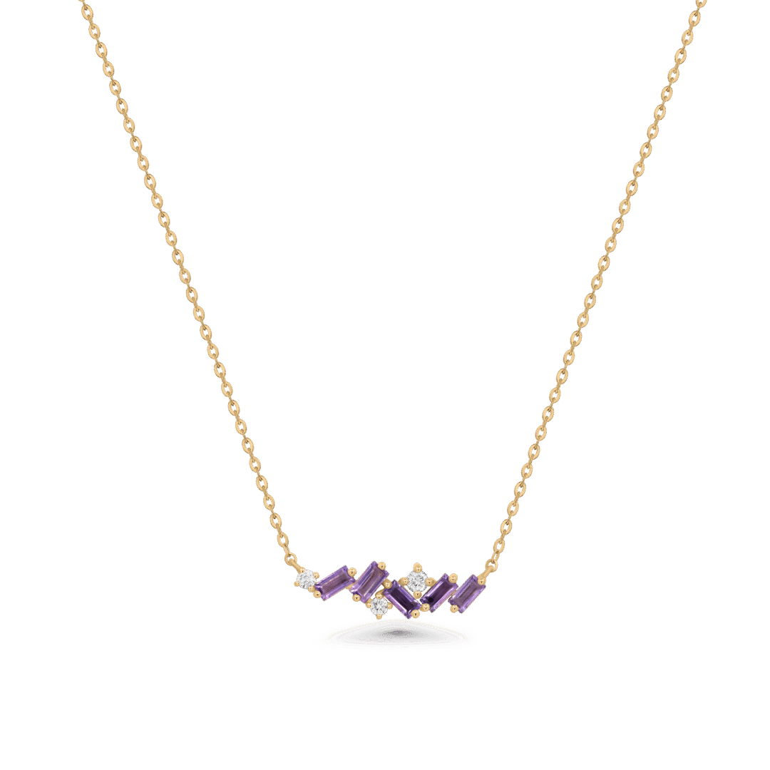 Violet Spark Necklace