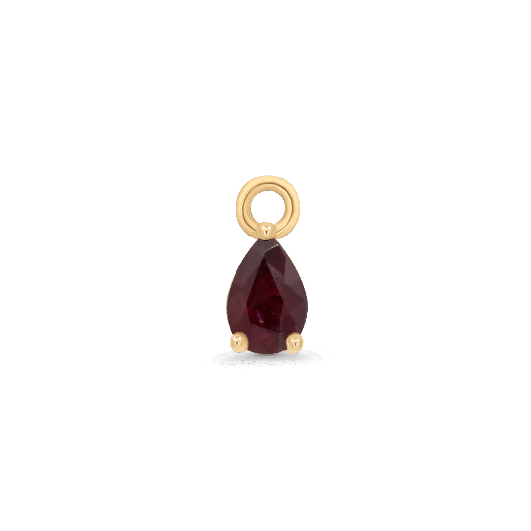 Ruby Drop Charm