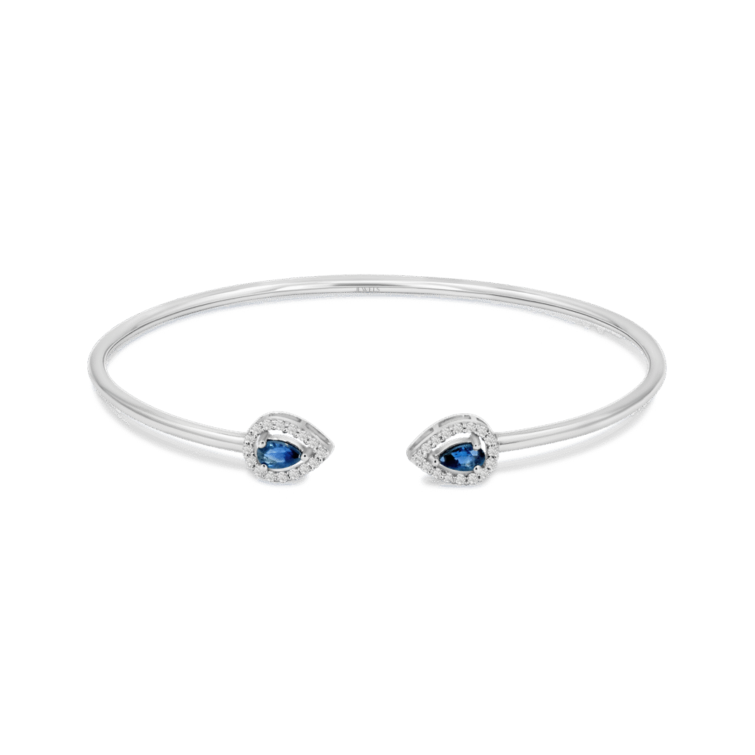 Simply Sapphire Cuff Bangle