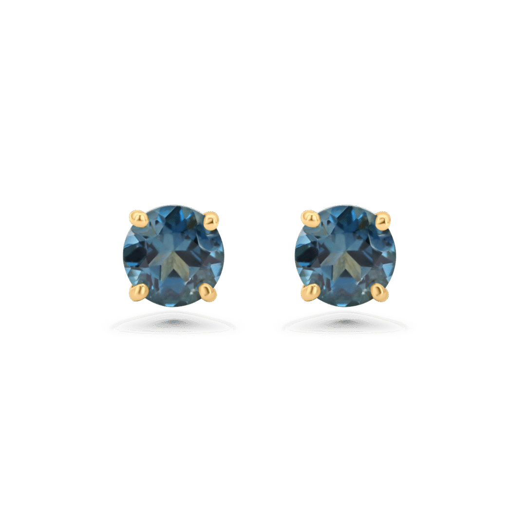 London Blue Topaz Stud Earrings