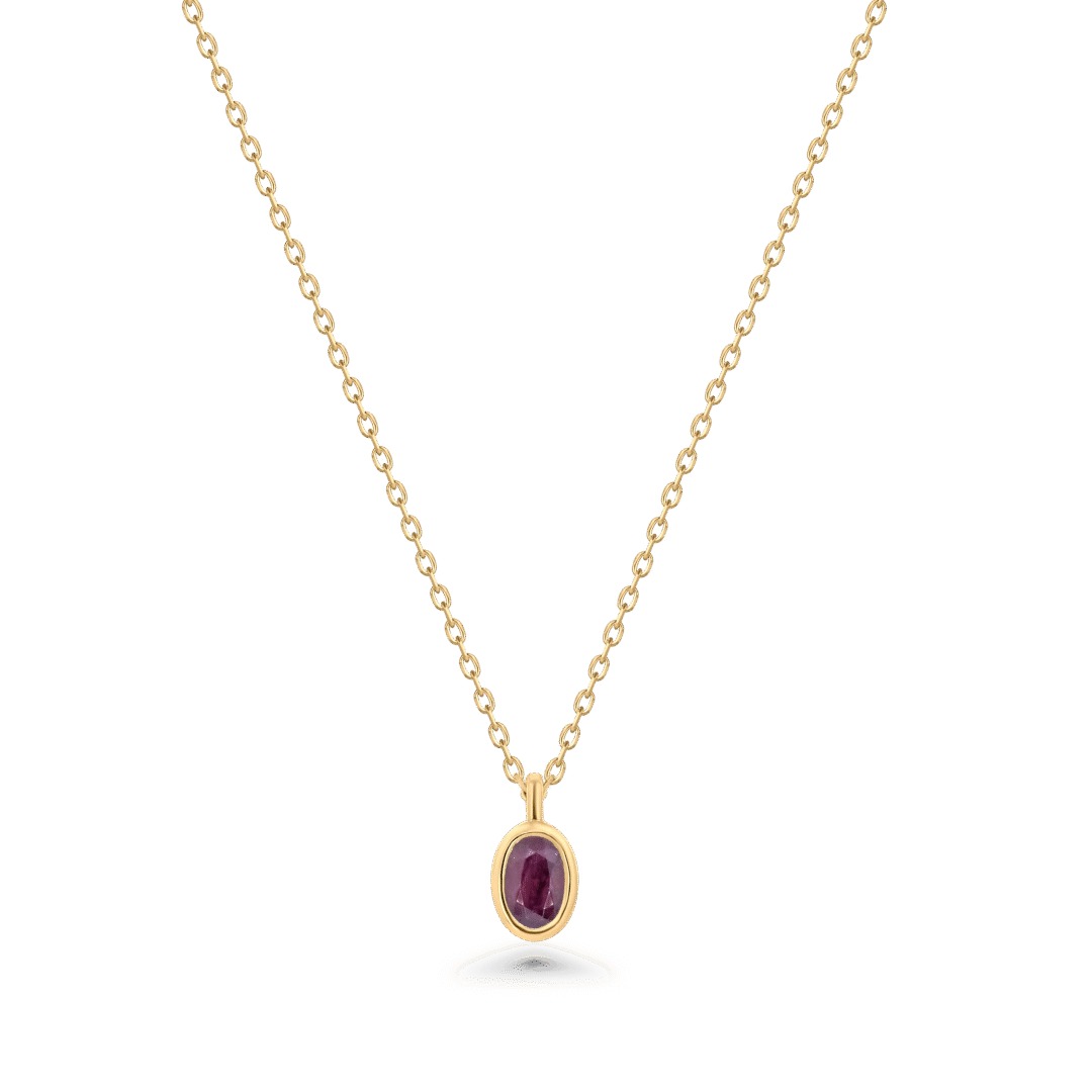 The Red Petal Ruby Pendant