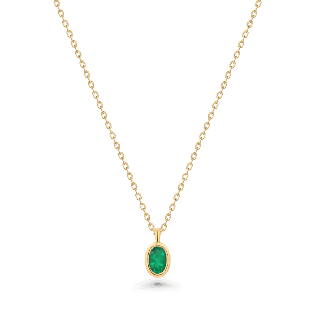 The Green Petal Emerald Pendant