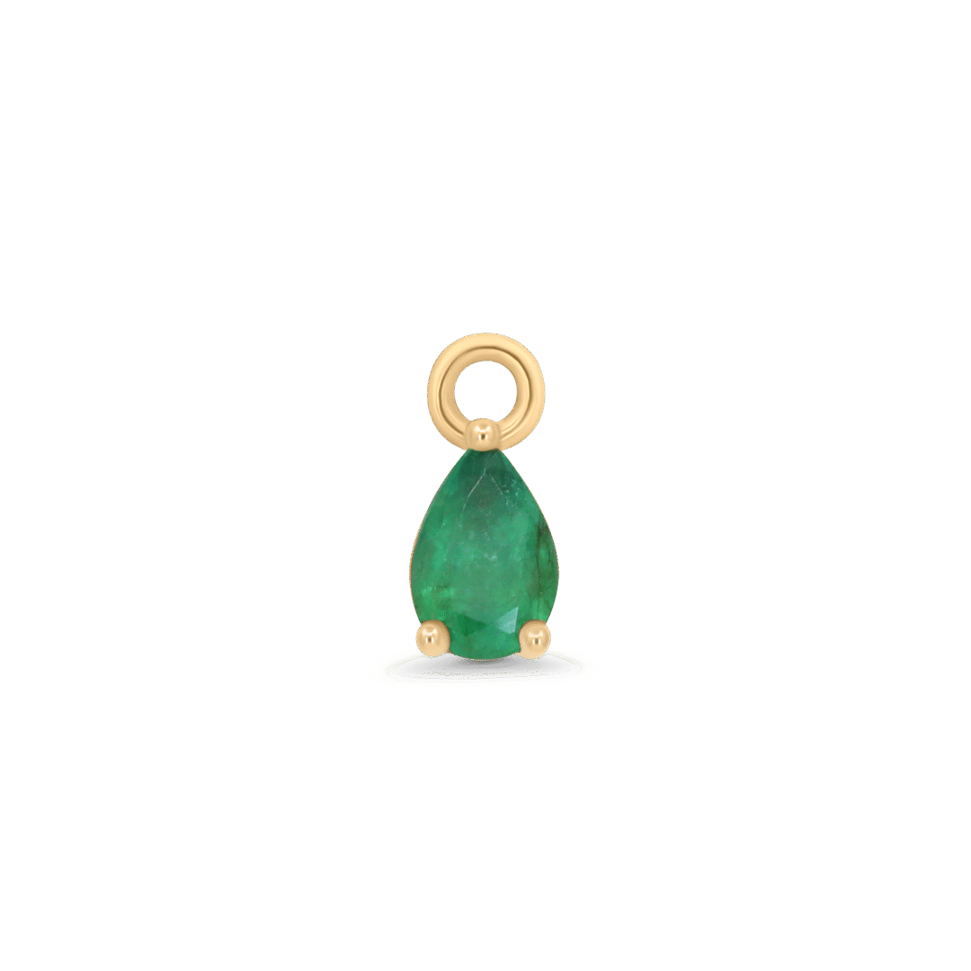 Emerald Drop Charm