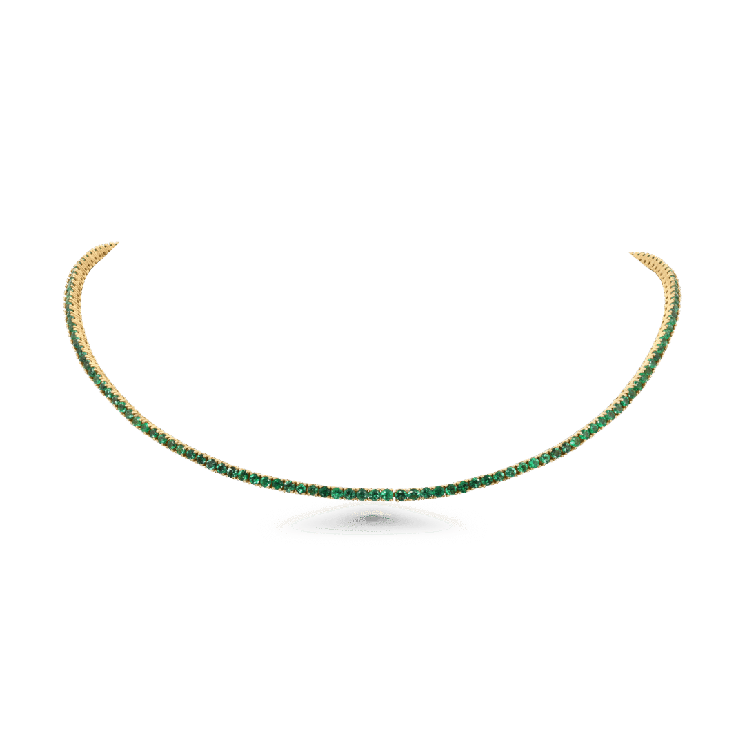 Emerald Whisper Tennis choker