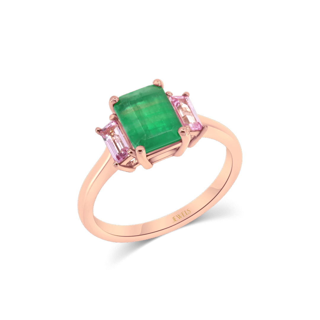 Blossom Emerald Ring
